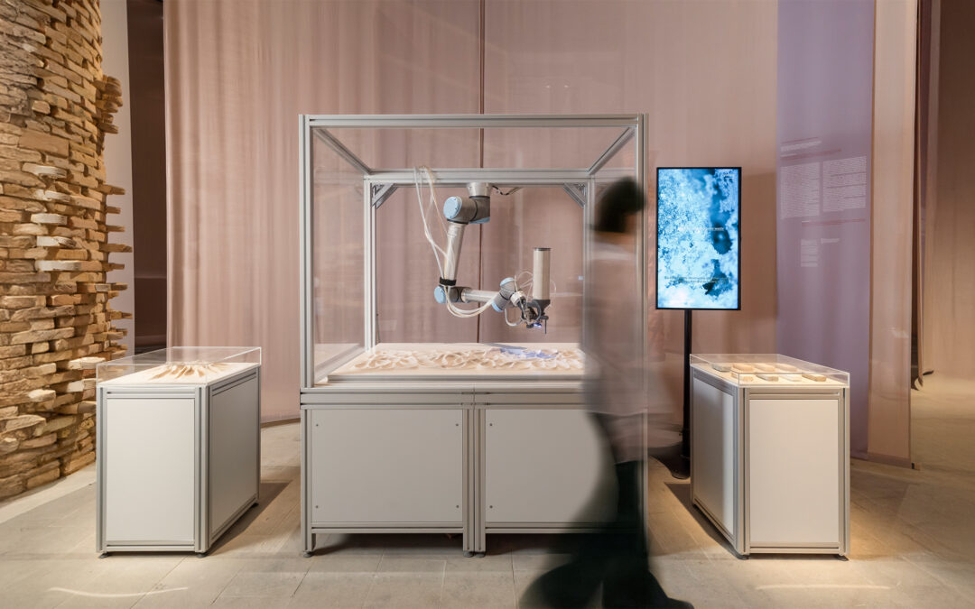 Biomineralization in action—layer by layer—comes to life at the Venice Biennale of Architecture 2025!